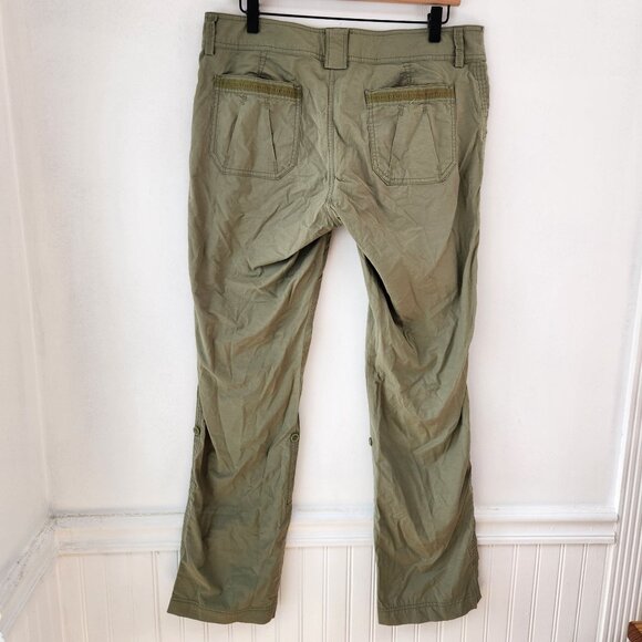 Marmot Olive Green Hiking Pants Adjustable Length Outdoors Rugged Women's 10 - Picture 3 of 14